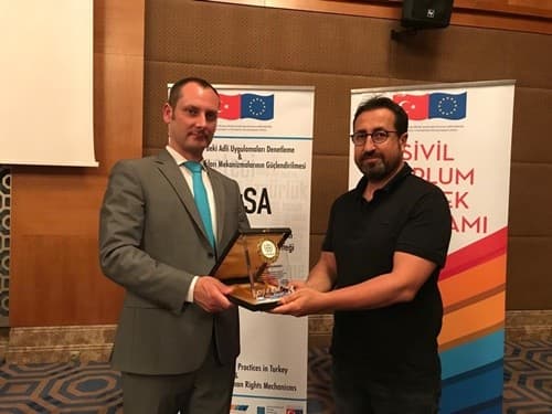 Photo: Conférence consacrée à la Convention européenne des droits de l'homme, à Van (Turquie)